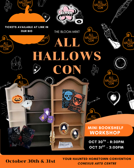 Mini Bookshelf Workshop Oct 31st 3:00pm